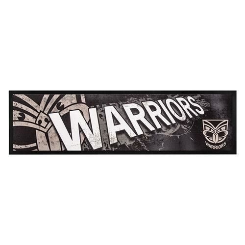 New Zealand Warriors NRL Vintage Rubber Back Bar Runner