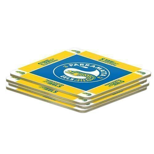 Parramatta Eels NRL Team Logo Pack of 4 Coasters