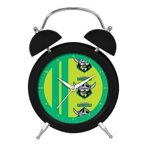 Canberra Raiders NRL Team Twin Bell Alarm Clock With Money Box Slot Gift Box 