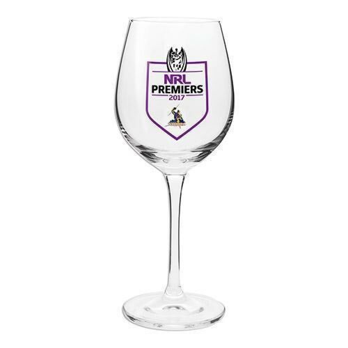 Melbourne Storm 2017 NRL Premiers 500ml Wine Glass