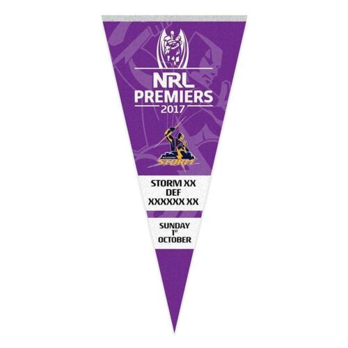 Melbourne Storm 2017 NRL Premiers Felt Wall Pennant Banner