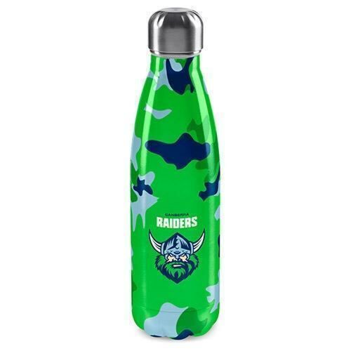 Canberra Raiders NRL Team Camouflage Camo Design 500ml Stainless Steel Double Wall Drink Water Bottle 