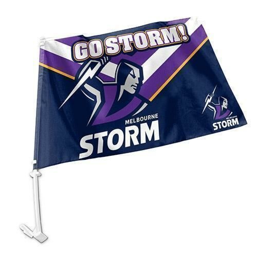 Melbourne Storm NRL Team Logo Car Window Flag