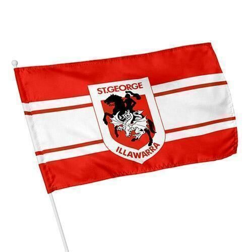 St George Illawarra Dragons NRL Team Logo Kids Small Flag