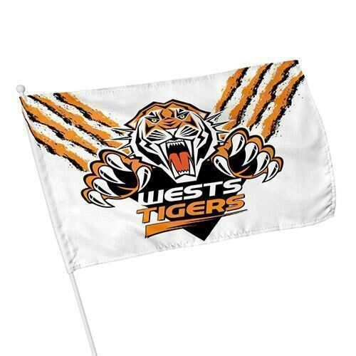 West Tigers NRL Team Logo Kids Small Flag