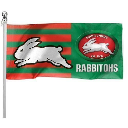 Souths Rabbitohs  NRL Pole Flag 180cm x 90cm Team Logo
