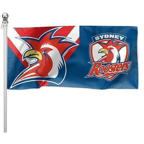 Sydney Roosters NRL Pole Flag 180cm x 90cm Team Logo
