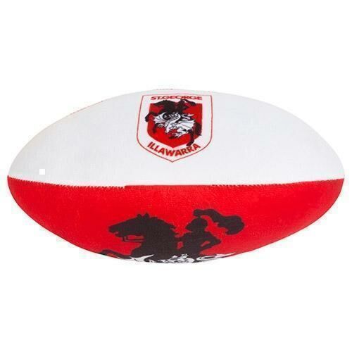 St George Dragons NRL Team Logo Baby Child Plush Football Ball