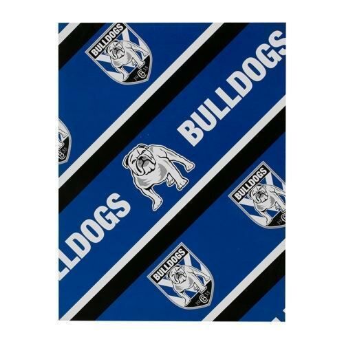 Canterbury Bulldogs NRL Gift Birthday Present Wrapping Paper