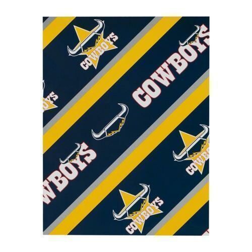 North Queensland Cowboys NRL Team Logo Gift Birthday Present Wrapping Paper Sheet