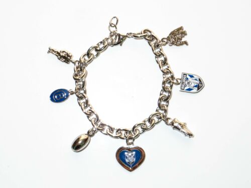 Canterbury Bulldogs NRL Team Charm Bracelet With Charms Chain Jewellery