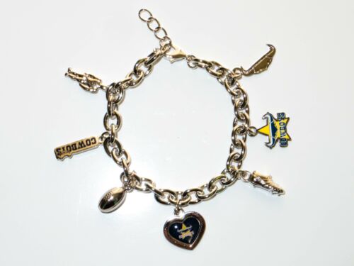 North Queensland Cowboys NRL Team Charm Bracelet With Charms Chain Jewellery
