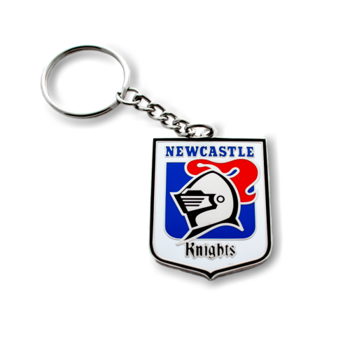 Newcastle Knights NRL Metal Team Heritage Logo Key Ring Keyring Chain 