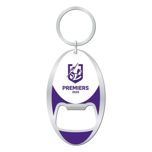 Melbourne Storm NRL 2020 Premiers Bottle Opener Metal Keyring Key Ring 