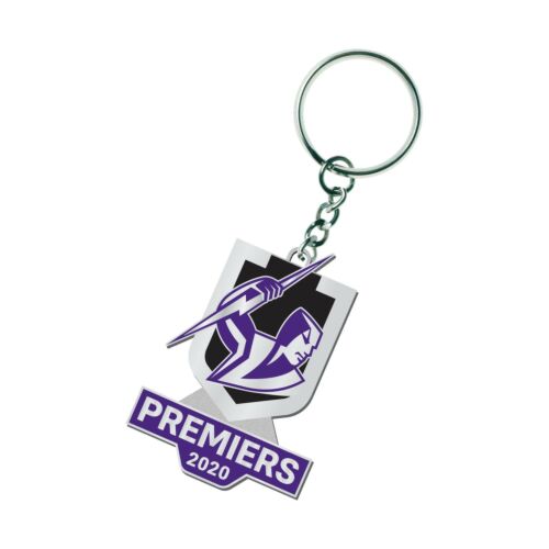 Melbourne Storm NRL 2020 Premiers Team Logo Keyring Key Ring