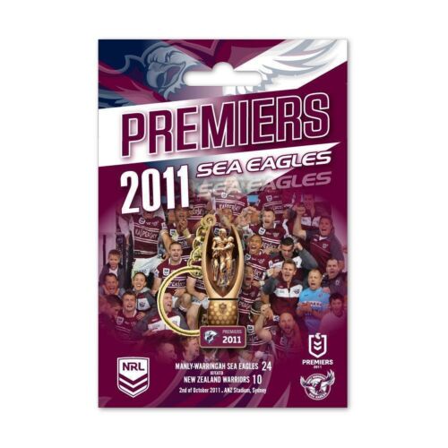 Manly Sea Eagles 2011 NRL Premiers Trophy Keyring Key Chain