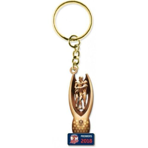 Sydney Roosters NRL 2018 Premiers Trophy Metal Keyring Key Ring 