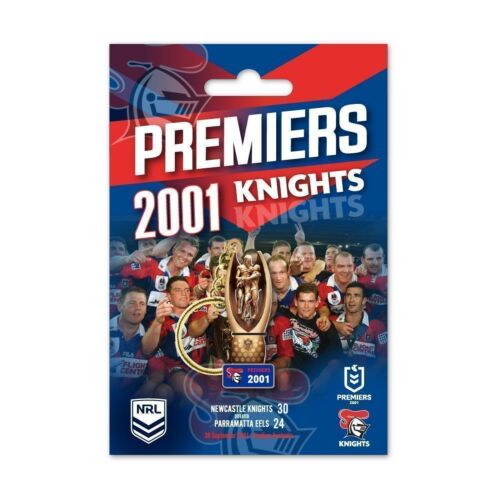 Newcastle Knights 2001 NRL Premiers Trophy Keyring Key Chain