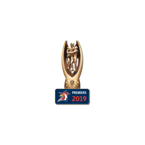 Sydney Roosters NRL 2019 Premiers Trophy Lapel Pin Badge