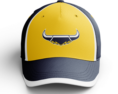 North Queensland Cowboys NRL Team Coloured Logo Classic Adjustable Velcro Back Adult One Size Hat Cap
