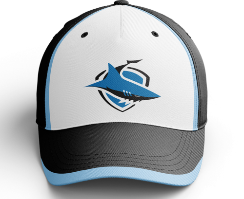Cronulla Sharks NRL Team Coloured Logo Classic Adjustable Velcro Back Adult One Size Hat Cap