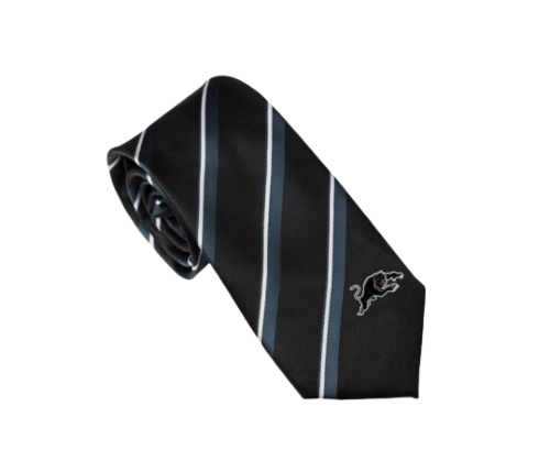 Penrith Panthers NRL Team Logo Colour Stripe Mens Dress Neck Tie 