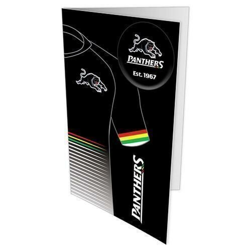 Penrith Panthers NRL Blank Birthday Gift Card With Badge & Envelope 