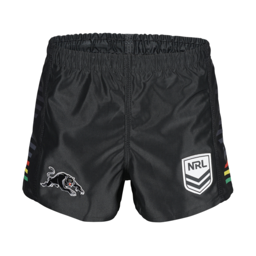 Penrith Panthers NRL Team Tidwell Mens Adult Black Home Supporter Shorts