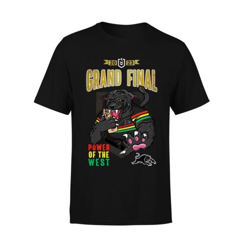 Penrith Panthers 2023 NRL Grand Final Caricature 'Power Of The West' Kids Youth Tidwell Tee T-Shirt