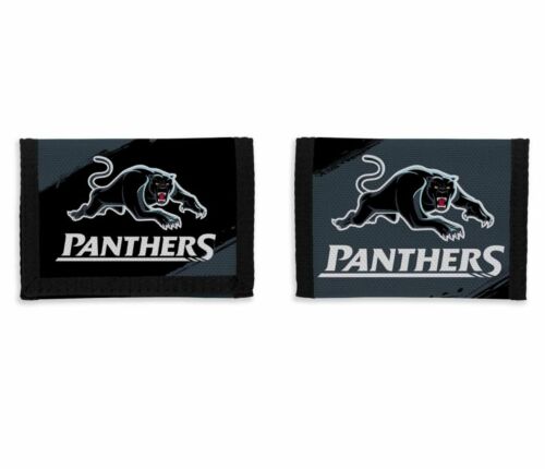 Penrith Panthers NRL Team Logo Nylon & Velcro Sports Wallet 