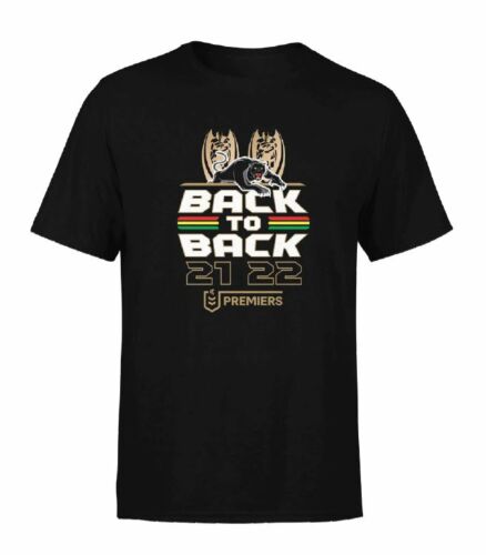 Penrith Panthers 2022 NRL Premiers Back To Back Tidwell Men's Adult Tee Shirt T-Shirt