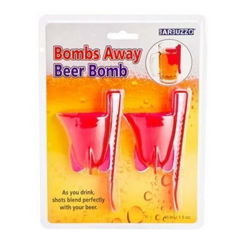 Bombs Away Beer Bomb Set of 2 Shot Cups Adult Drinking Game Novelty Gift Idea