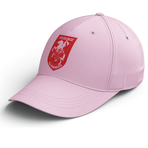 St George Dragons NRL Team Logo Adjustable Ladies One Size Pink Hat Cap