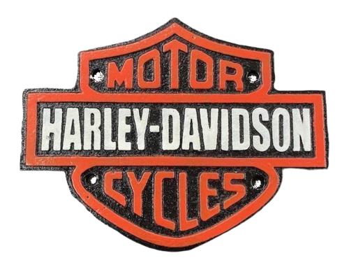 Harley-Davidson Motorcycles Logo 19cm Cast Iron Plaque Decorative Sign