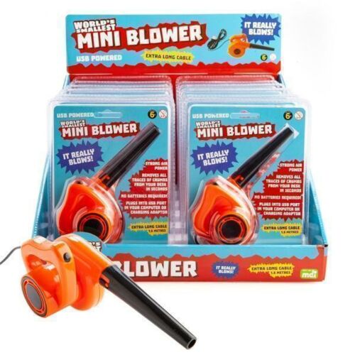 World's Smallest Mini Blower USB Powered Extra Long Cable 