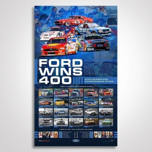 Ford Wins 400 Limited Edition Print Rolled Poster