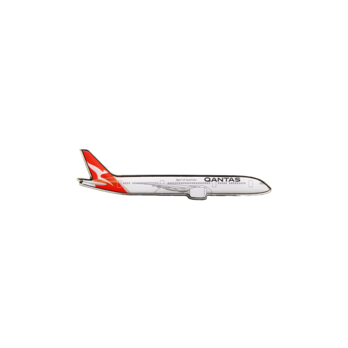 Qantas Australia Boeing B787 Plane Pin Badge Aviation Airline Airlines Aeroplane Airplane Lapel Pin Kangaroo 