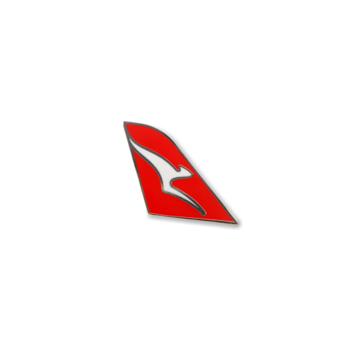 Qantas Australia Tail Fin Logo Pin Badge Aviation Airline Lapel Pin Kangaroo 