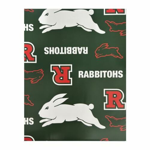 South Sydney Rabbitohs NRL Team Logo Gift Birthday Present Wrapping Paper Sheet