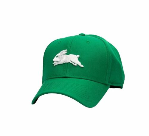South Sydney Rabbitohs NRL Team Logo Green Adult Unisex One Size Stadium Cap Hat