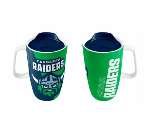 Canberra Raiders NRL Team Logo 500mL Ceramic Travel Mug With Handle