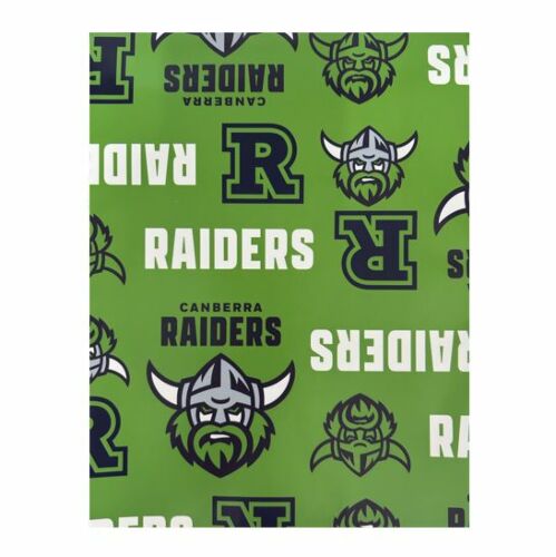 Canberra Raiders NRL Team Logo Gift Birthday Present Wrapping Paper Sheet