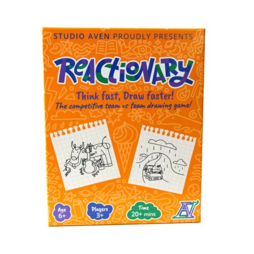 Reactionary The Competitive Team VS Team Drawing Game Family Fun Ages 6+