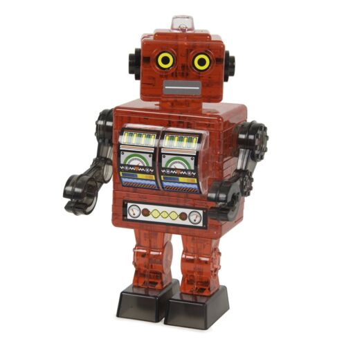 Red Robot 3D Crystal Jigsaw Puzzle 39 Pieces Fun Activity DIY Gift Idea