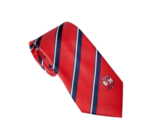 Sydney Roosters NRL Team Logo Colour Stripe Mens Dress Neck Tie 