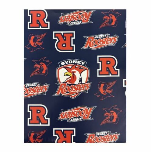 Sydney Roosters NRL Team Logo Gift Birthday Present Wrapping Paper Sheet