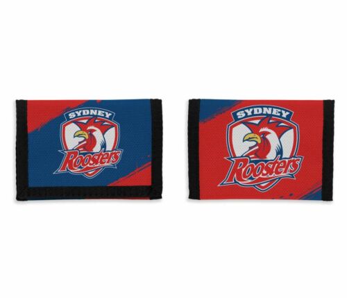 Sydney Roosters NRL Team Logo Nylon & Velcro Sports Wallet 