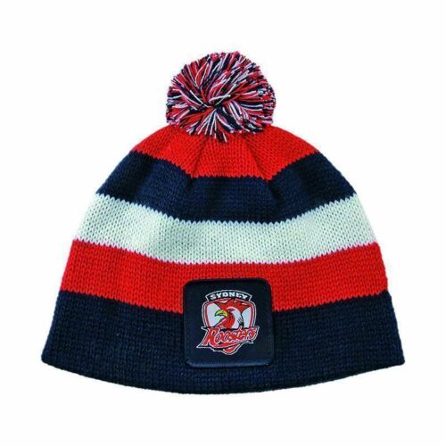 Sydney Roosters NRL Football New Stripe Baby Beanie Toddler Hat