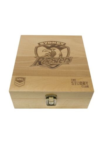 Sydney Roosters NRL Team Whisky Whiskey Stone Set With Tongs In Gift Box