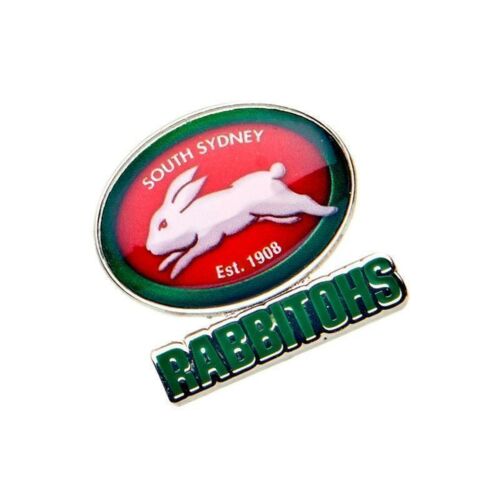 South Sydney Rabbitohs Circle NRL Team Logo Collectable Lapel Hat Tie Pin Badge